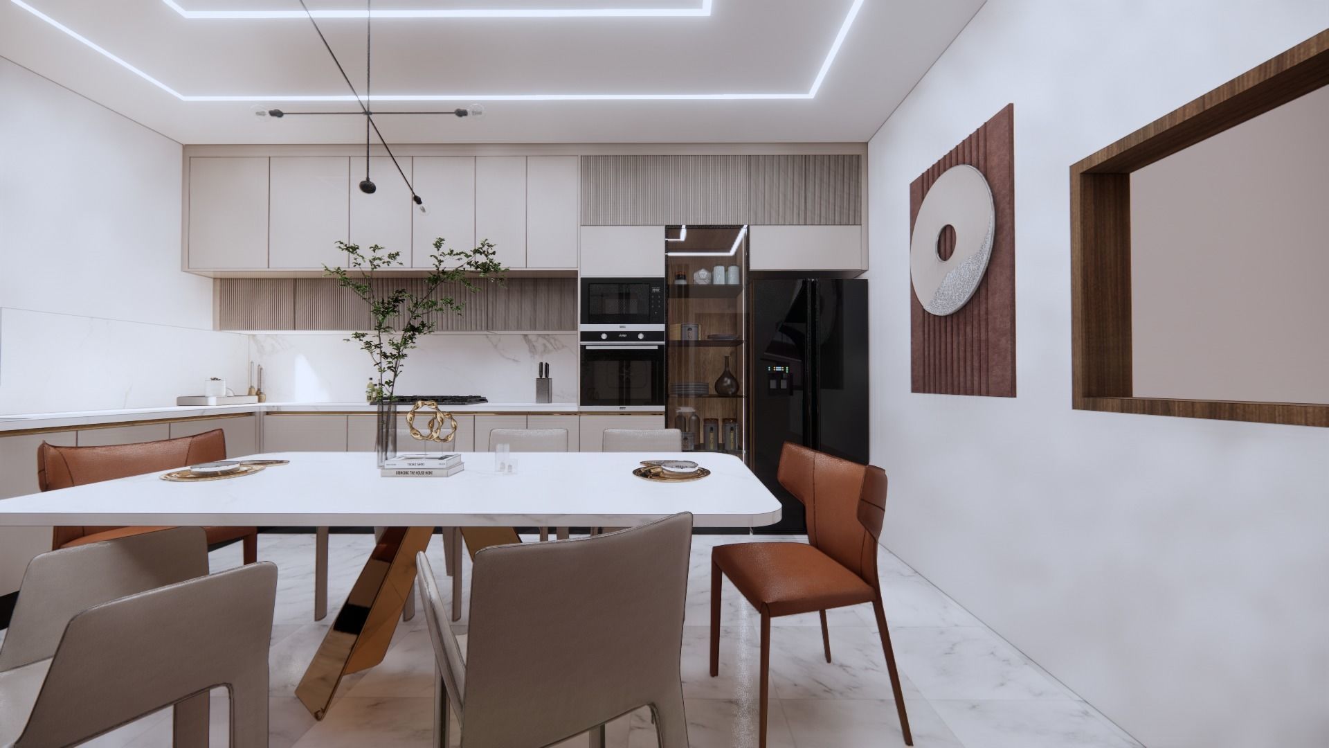 big 2 gloss kitchen Free 3D model_24