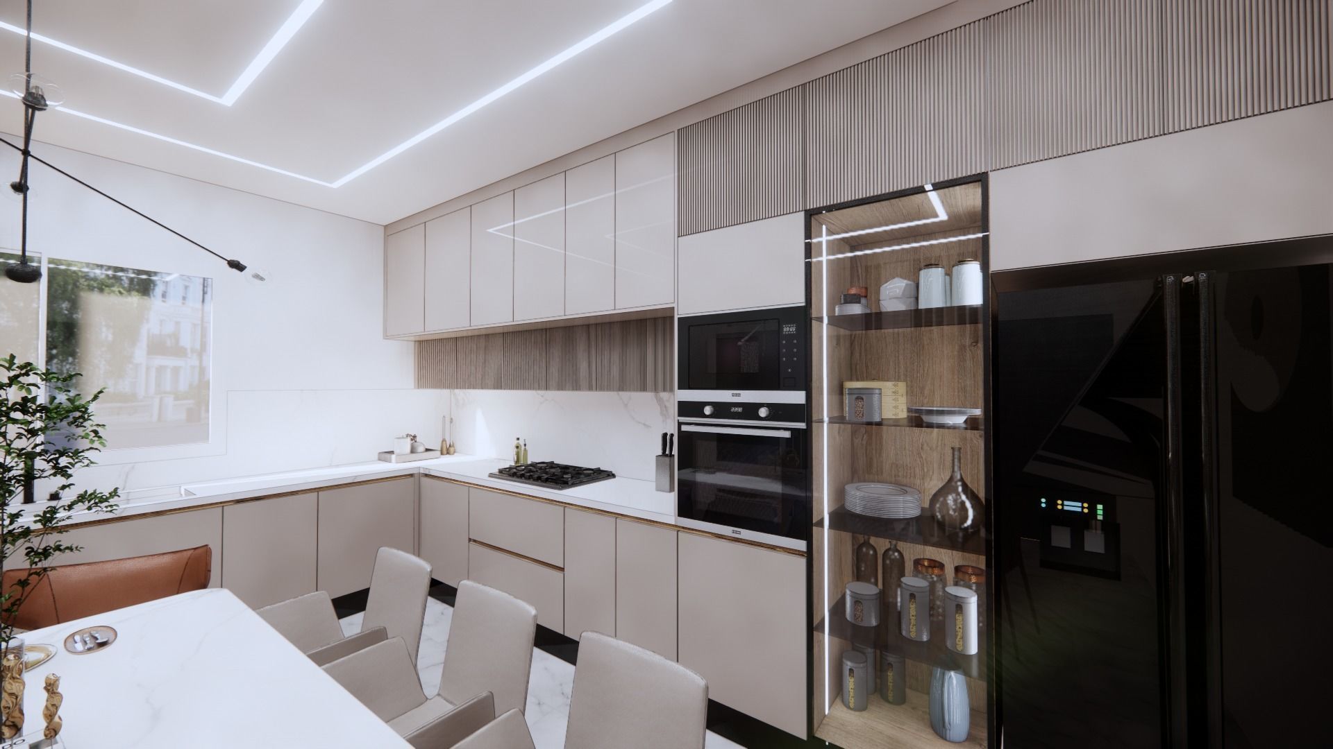 big 2 gloss kitchen Free 3D model_22