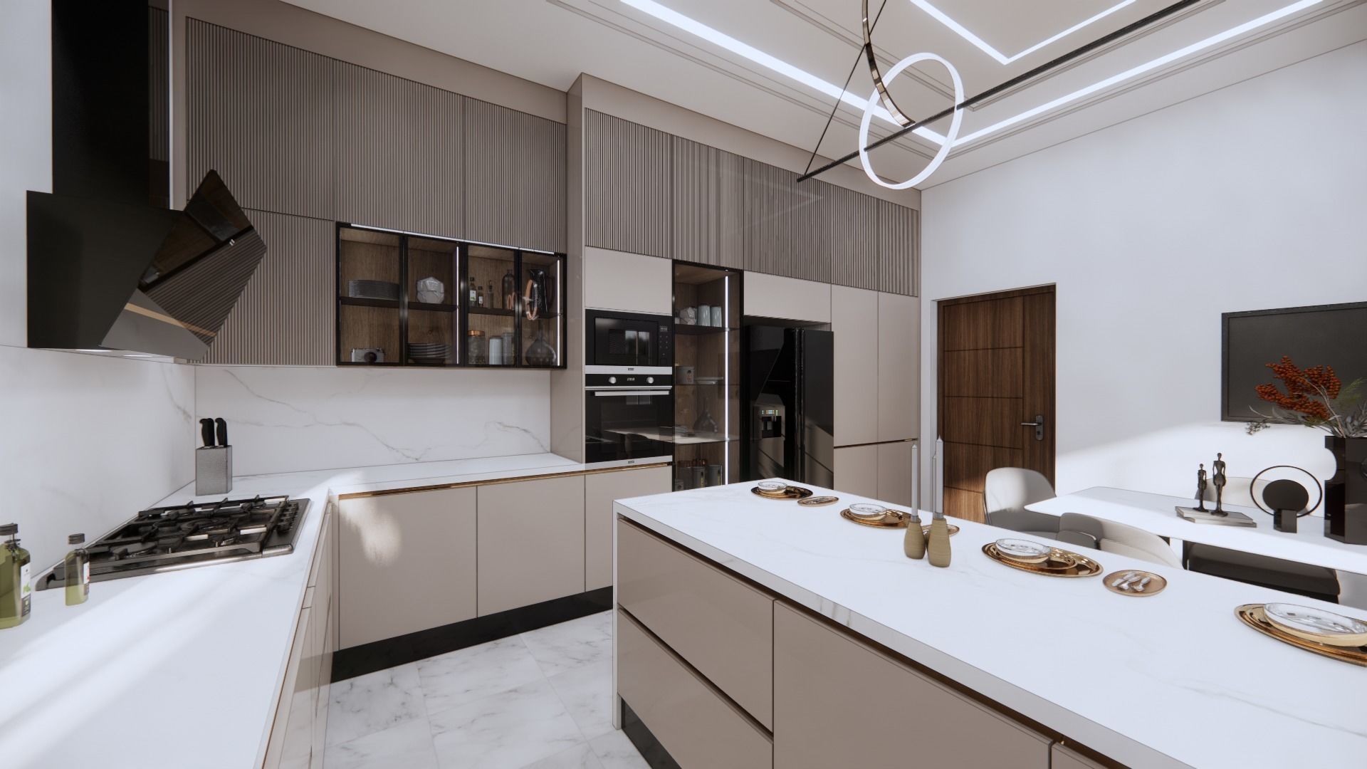 big 2 gloss kitchen Free 3D model_1