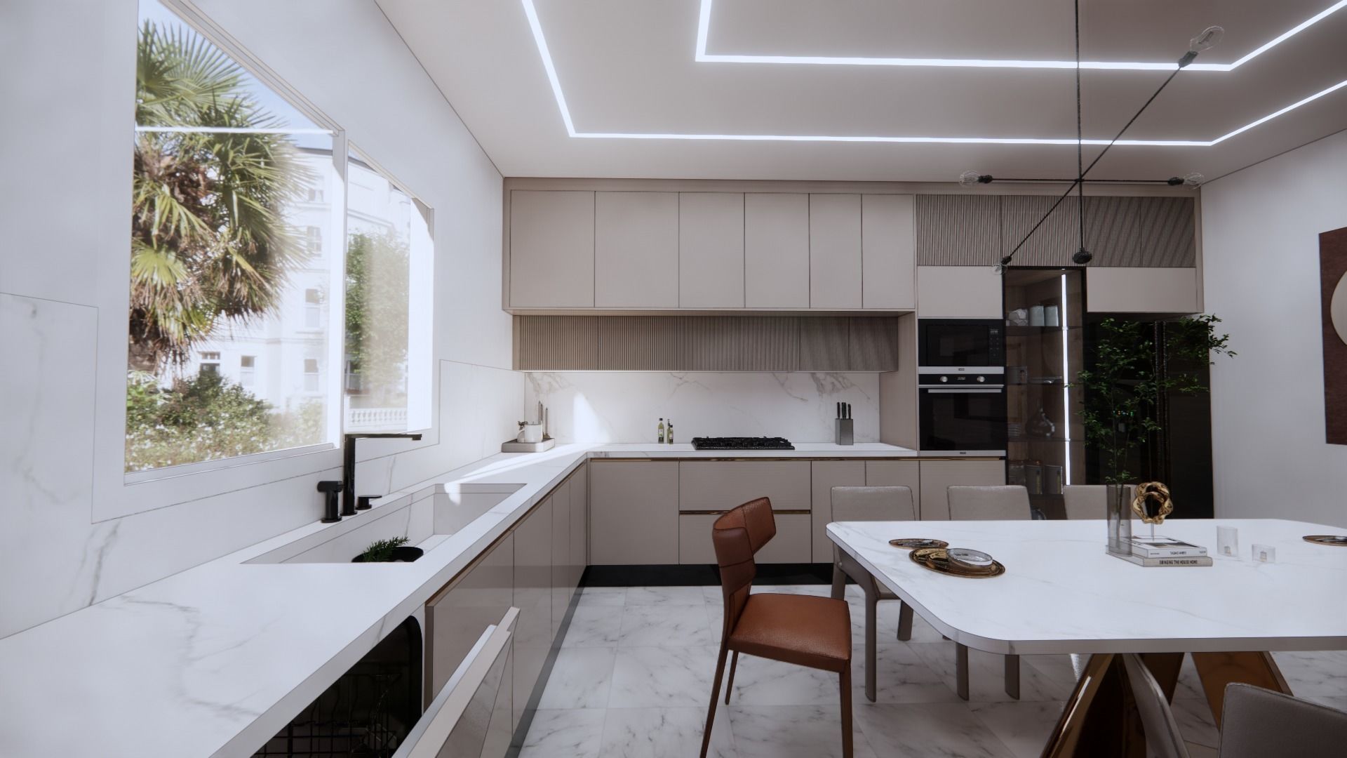 big 2 gloss kitchen Free 3D model_23