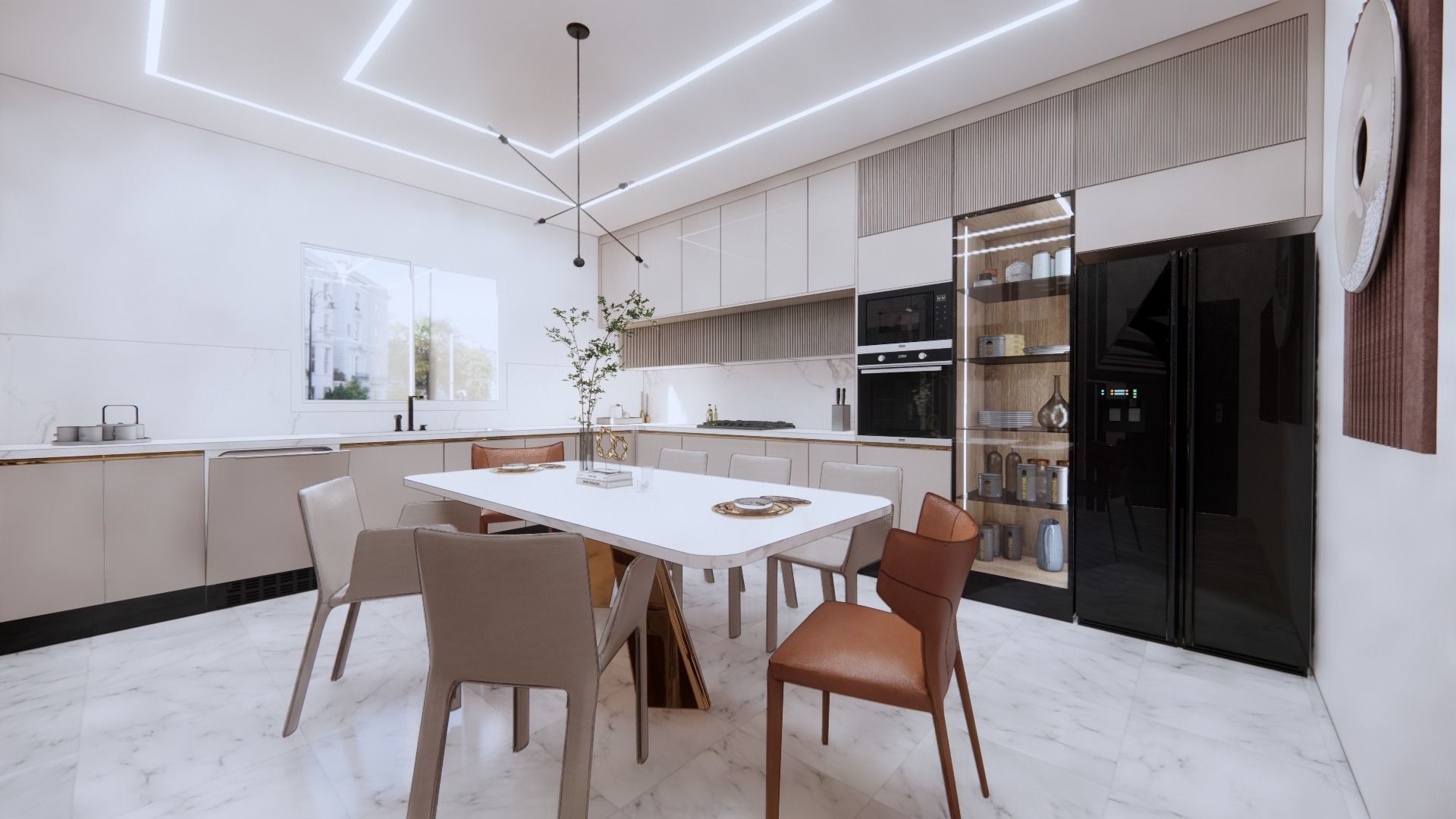 big 2 gloss kitchen Free 3D model_21