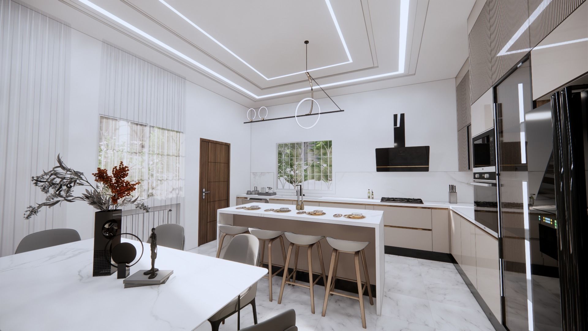 big 2 gloss kitchen Free 3D model_8