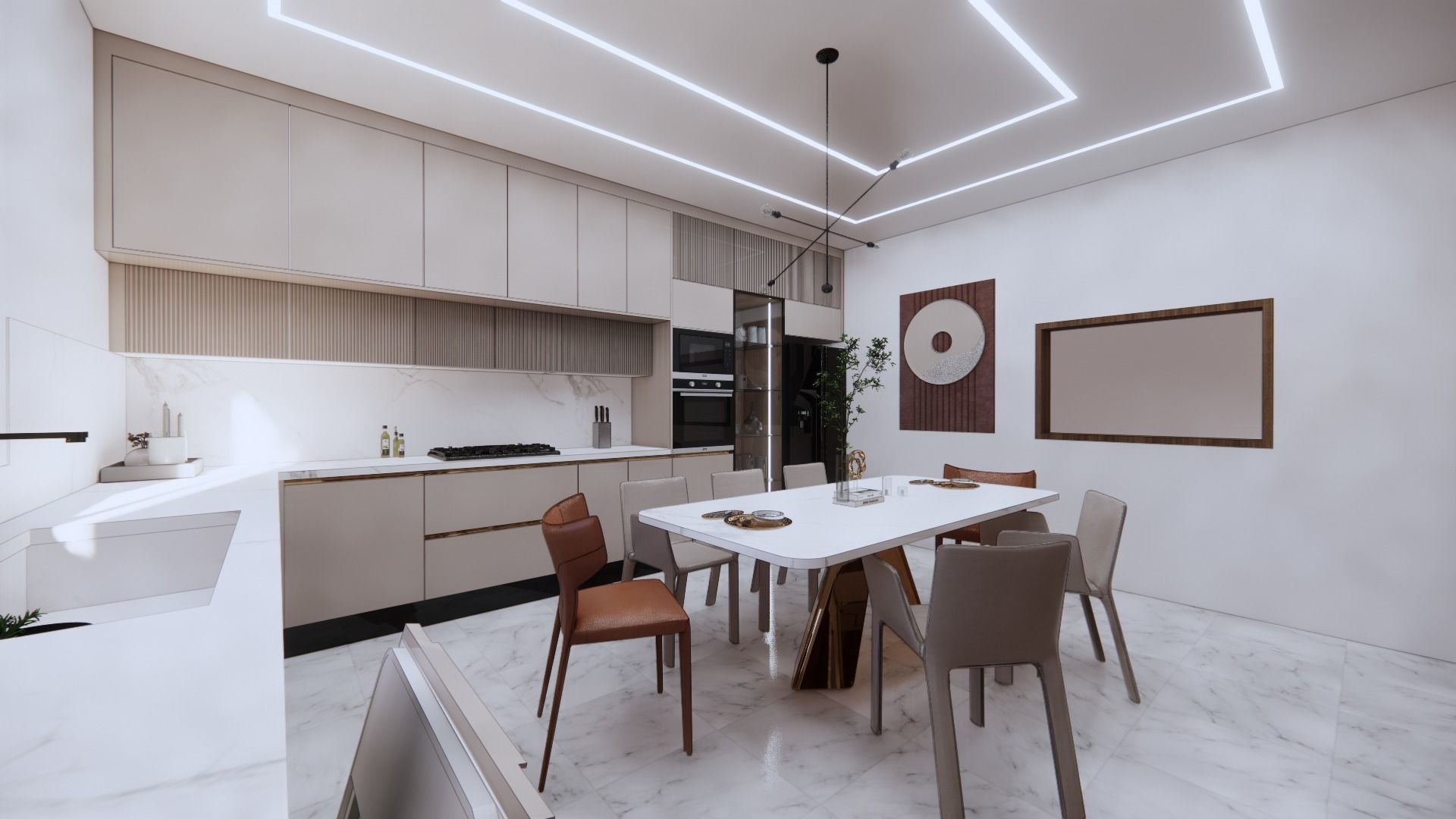 big 2 gloss kitchen Free 3D model_13