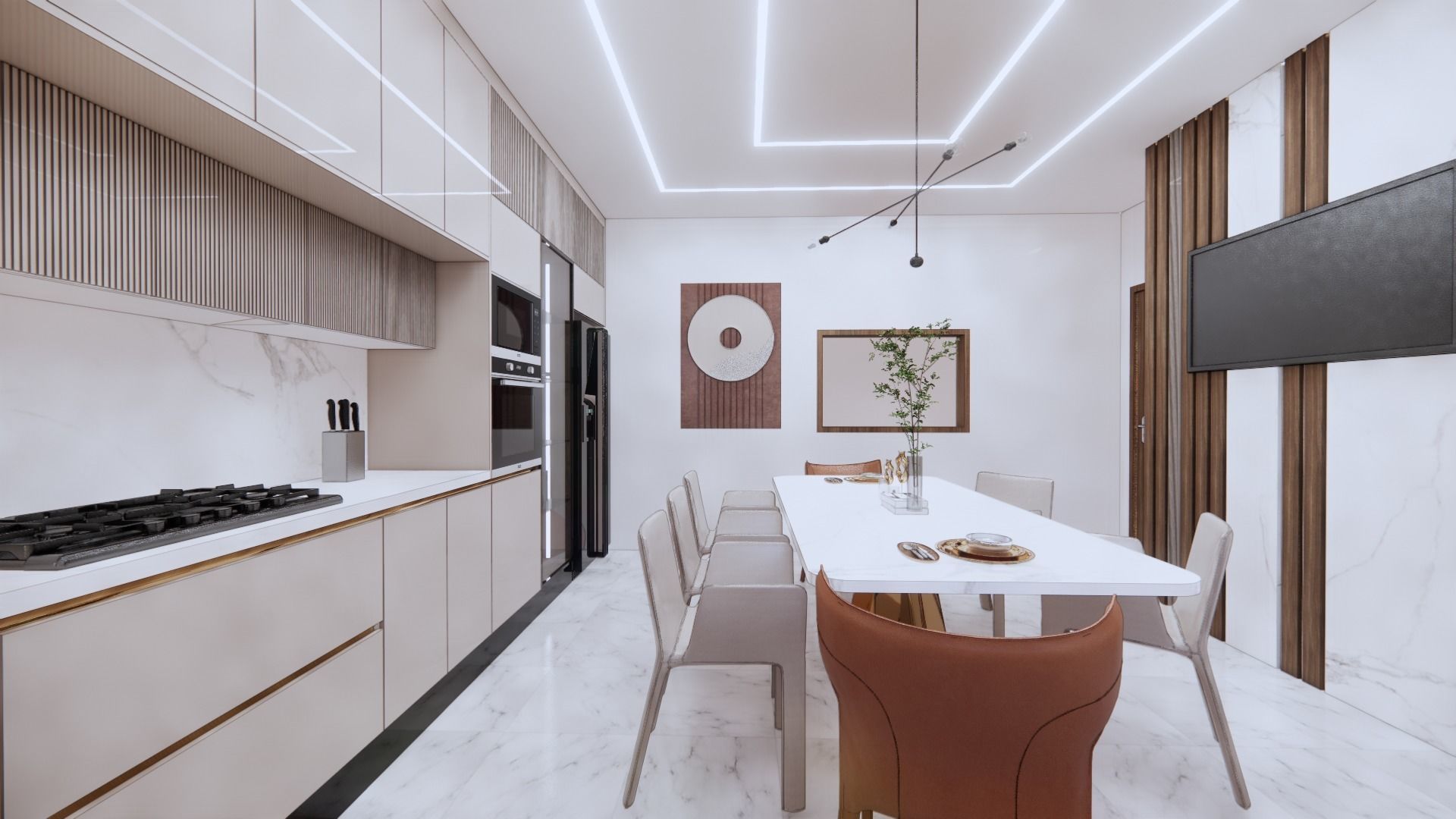 big 2 gloss kitchen Free 3D model_16