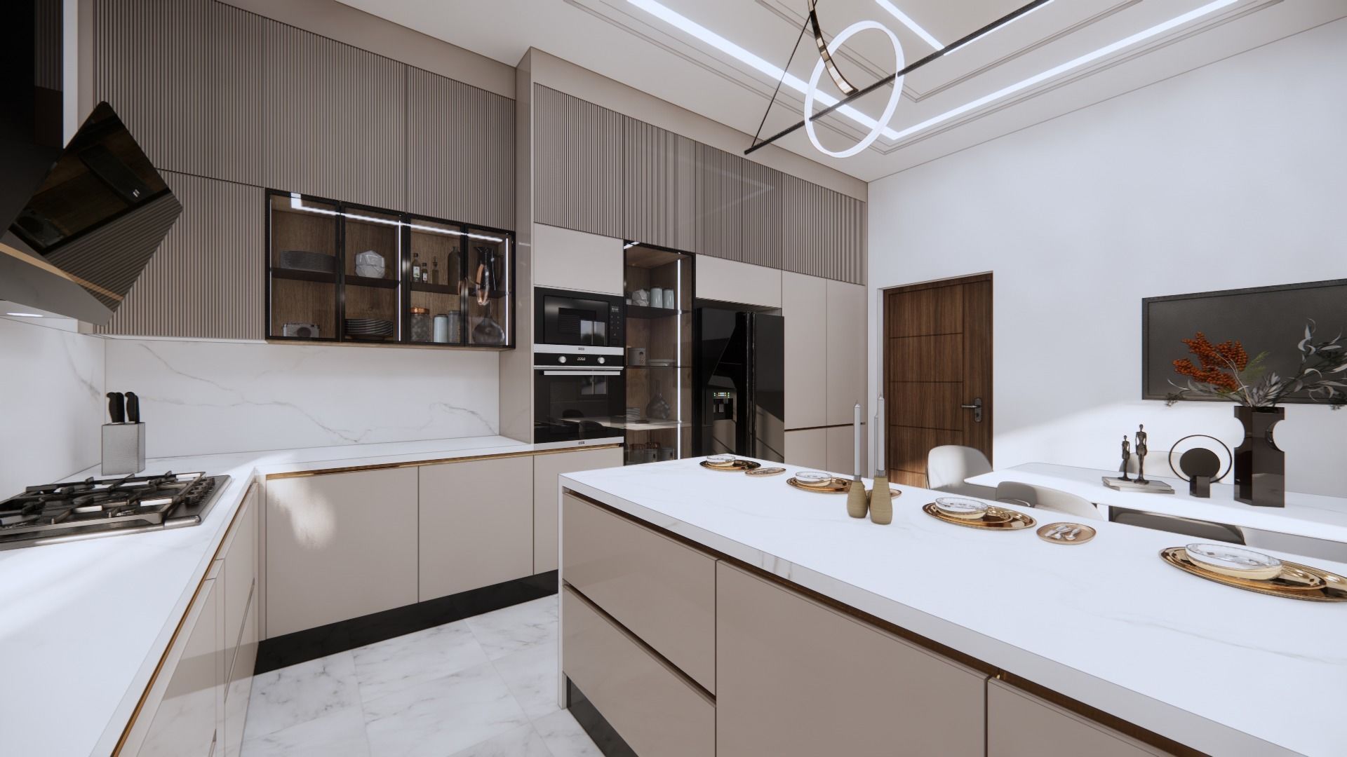 big 2 gloss kitchen Free 3D model_14
