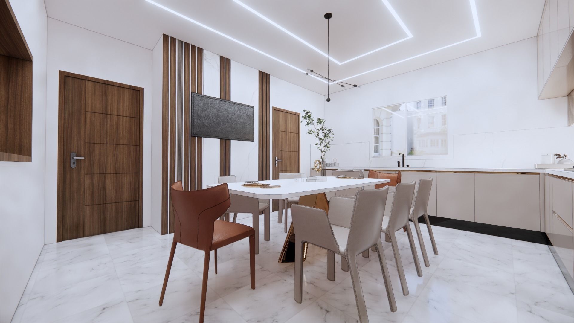 big 2 gloss kitchen Free 3D model_20