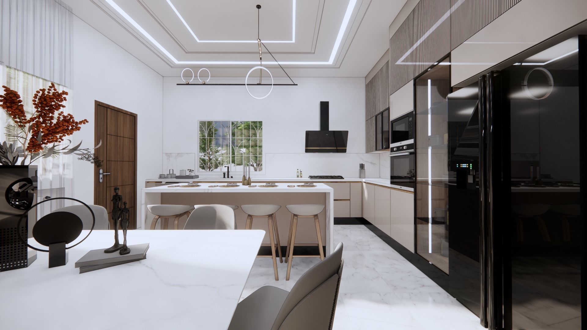 big 2 gloss kitchen Free 3D model_10