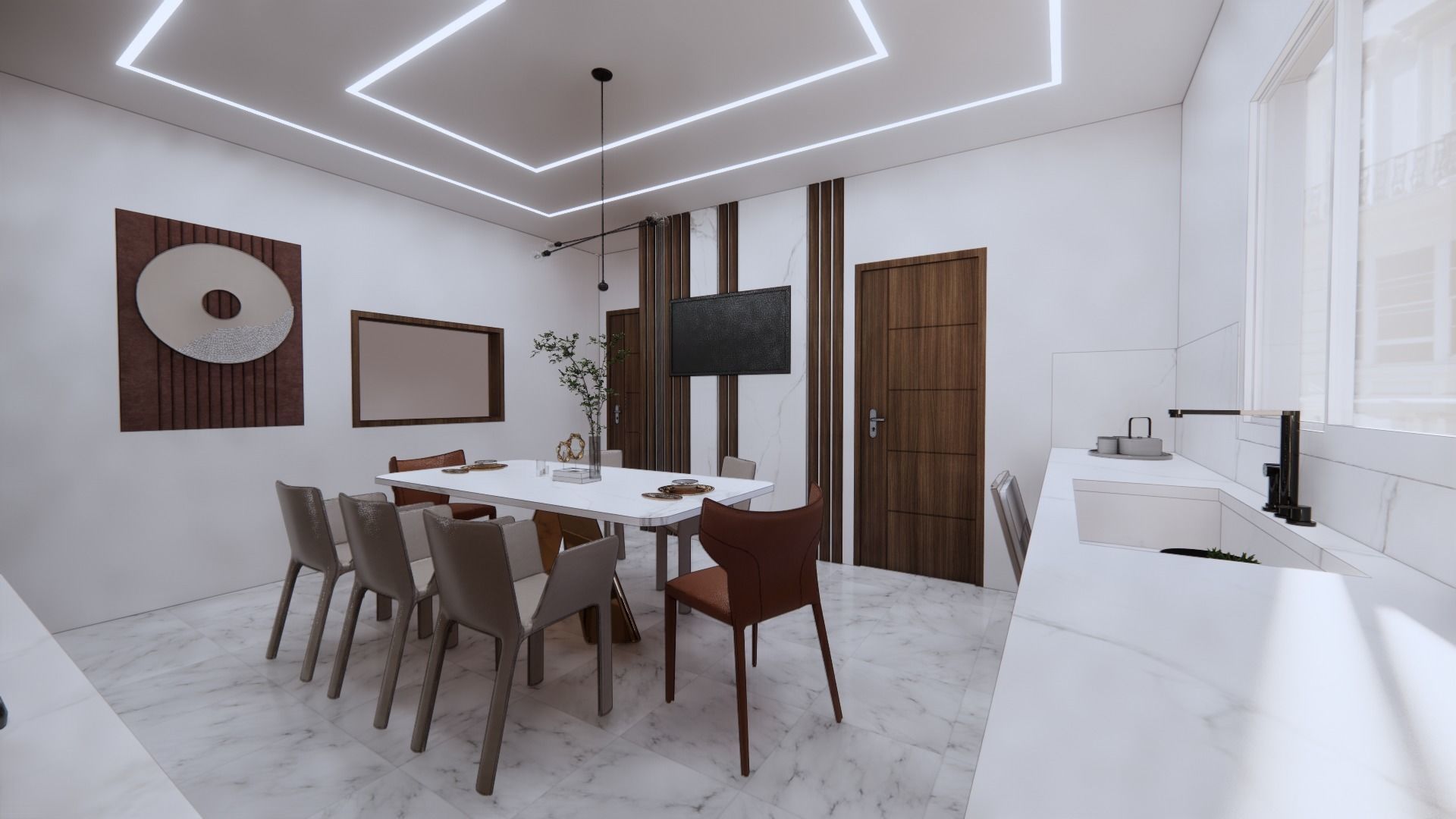 big 2 gloss kitchen Free 3D model_19