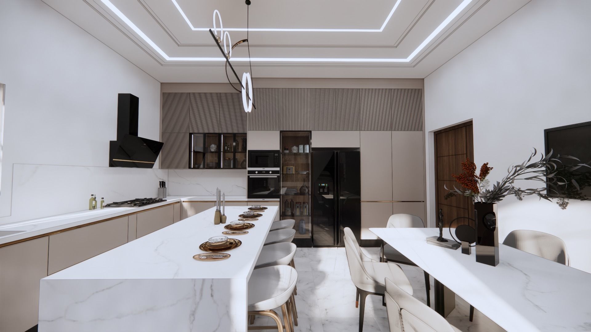 big 2 gloss kitchen Free 3D model_6