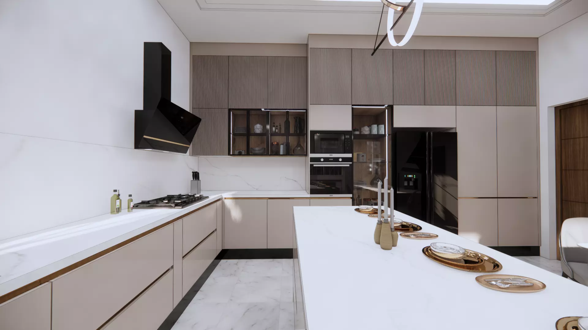 big 2 gloss kitchen Free 3D model_0