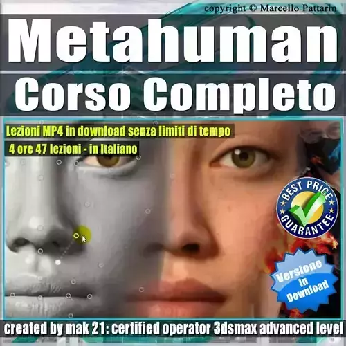 Metahuman Creator Corso Completo Low-poly 3D model