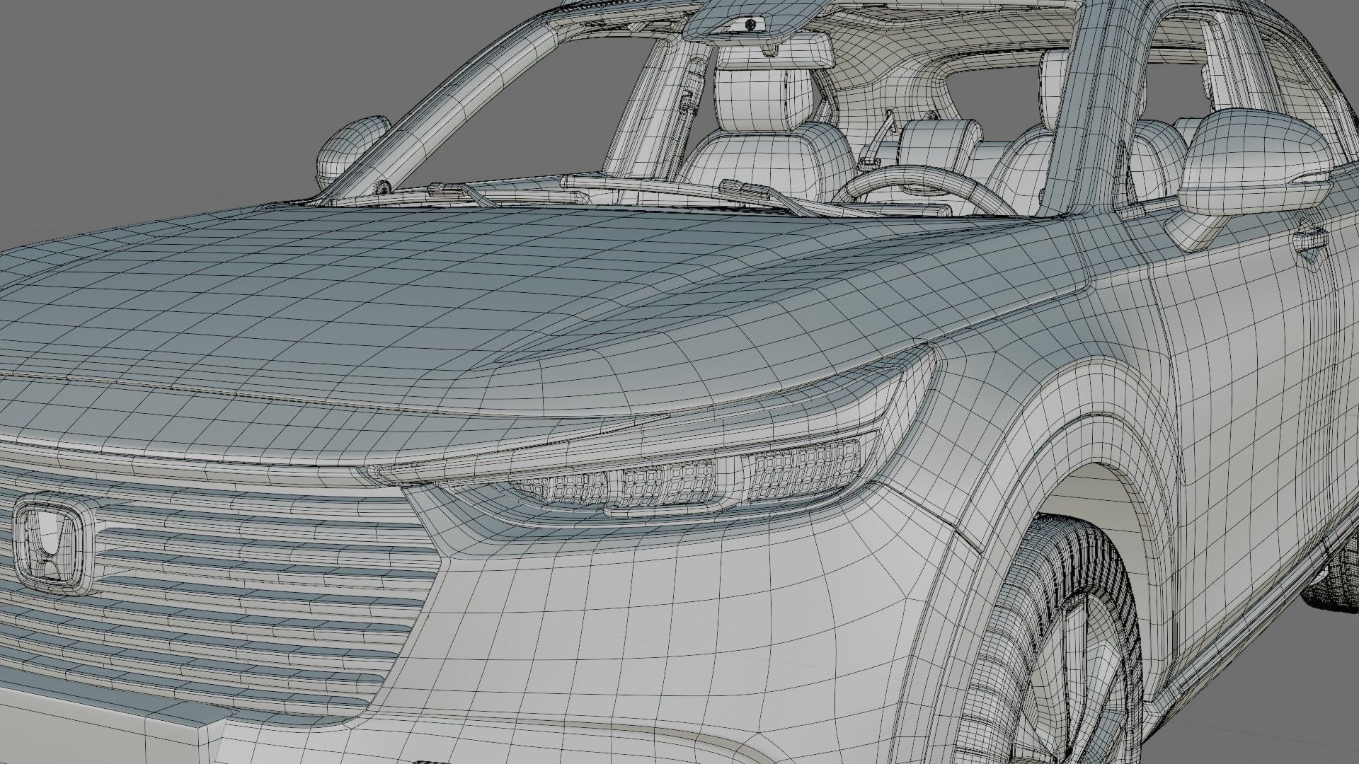 Honda HR-V Vezel XR-V 2022 with interior 3D model_26