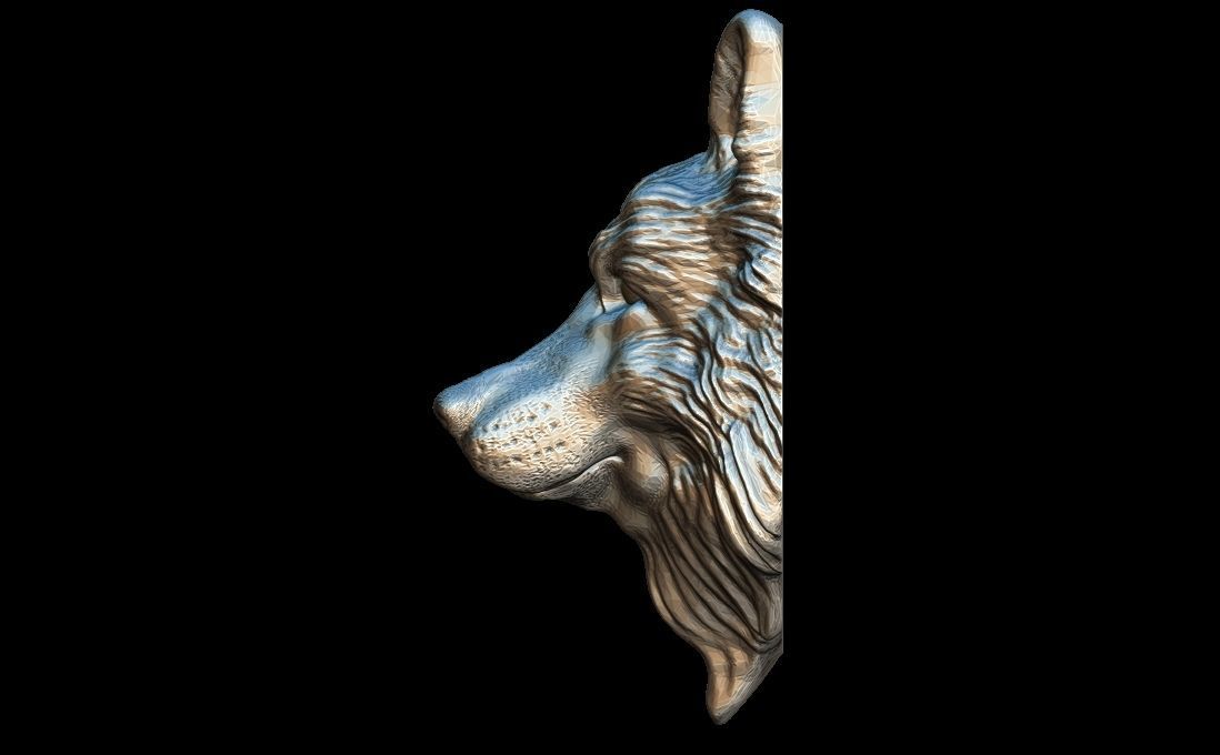 German shepherd Dog 3D print model_3