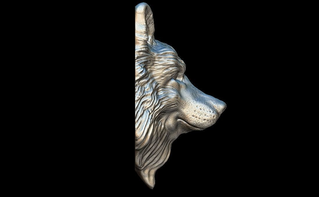German shepherd Dog 3D print model_4