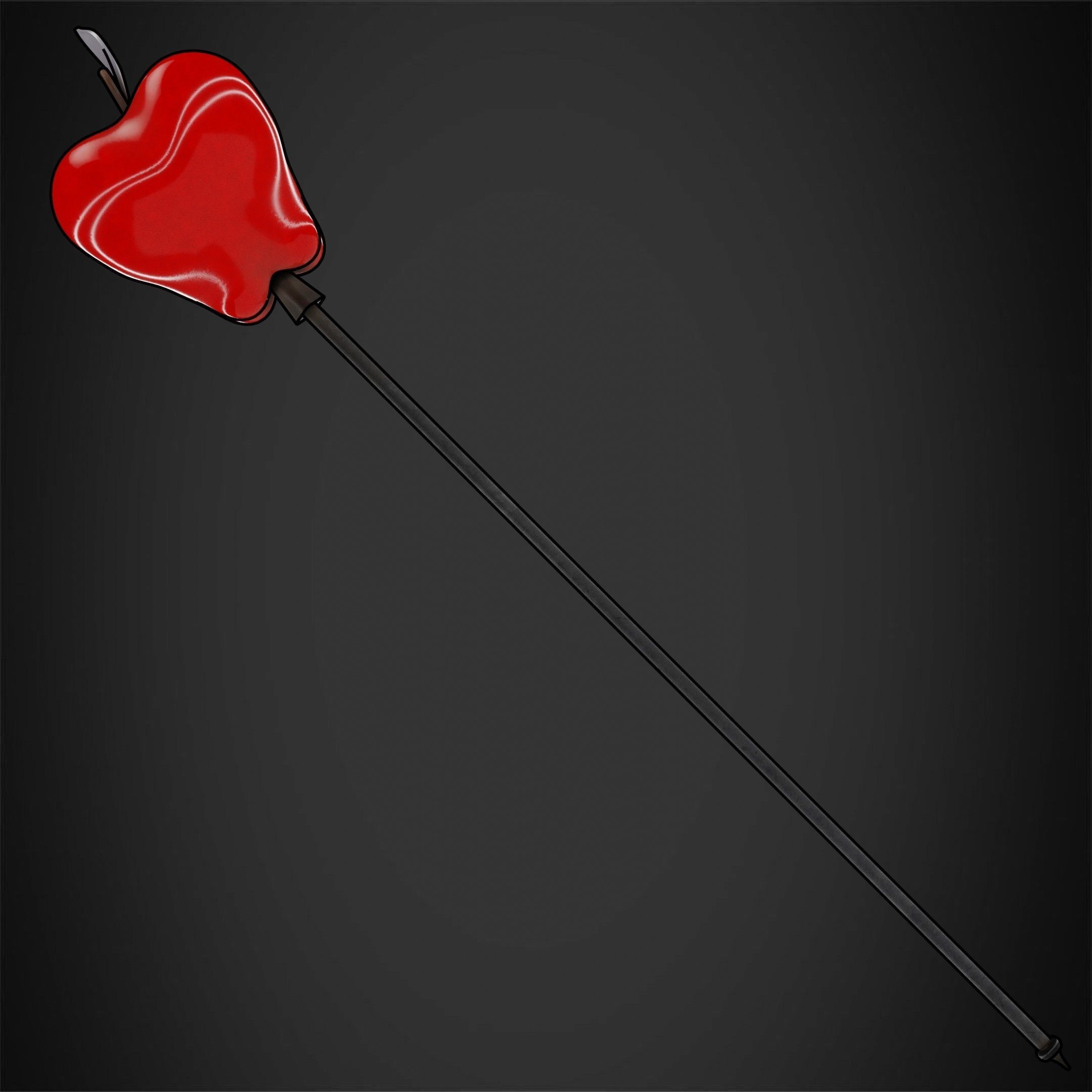 Hazbin Hotel Lucifer Morningstar Apple Staff for Cosplay 3D print model_4