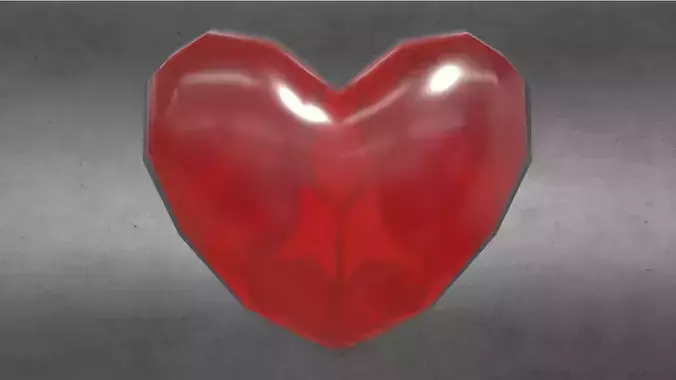 Crystal Heart - Rounded RE-MODELED