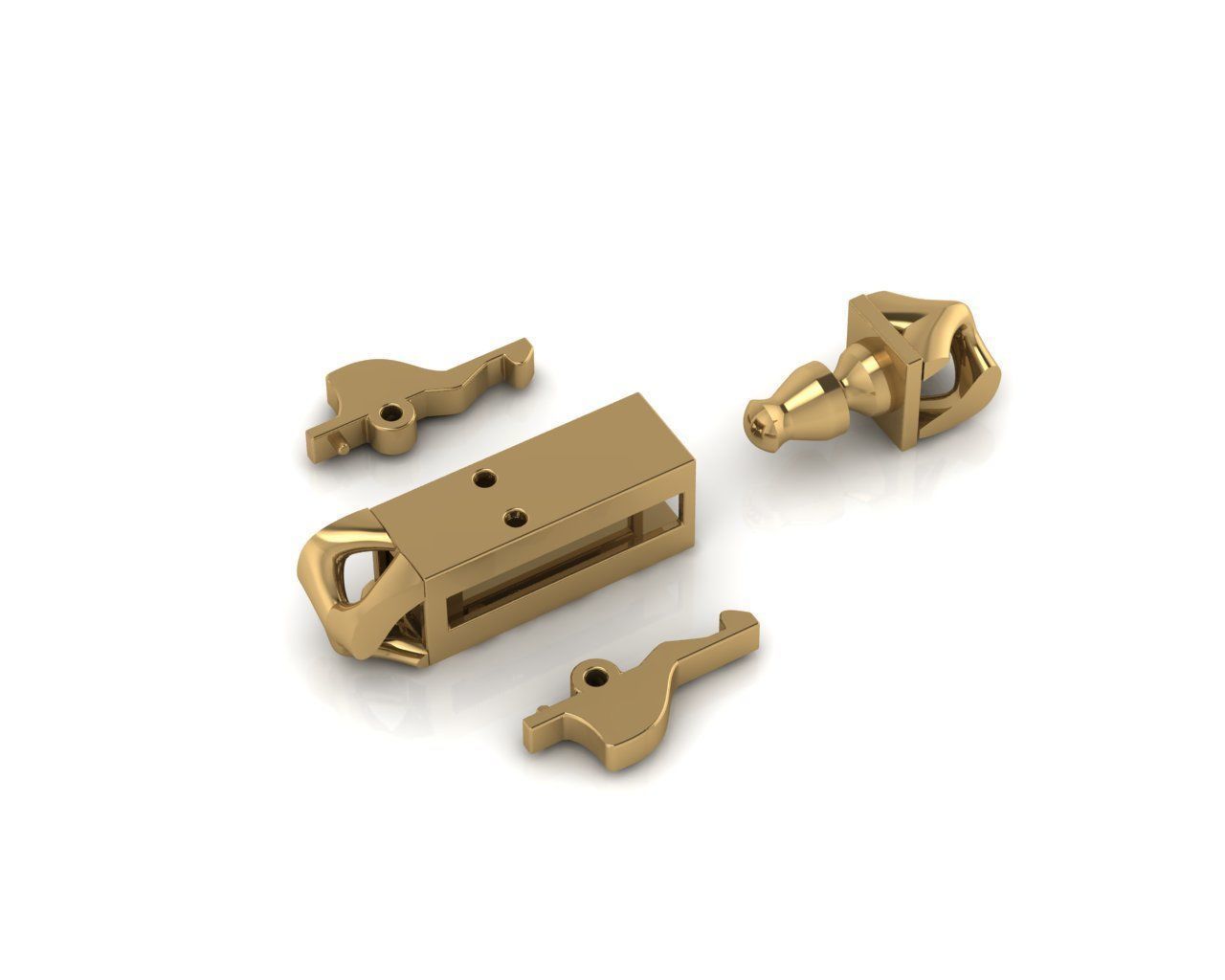 bracelet whit lock 3D print model_5