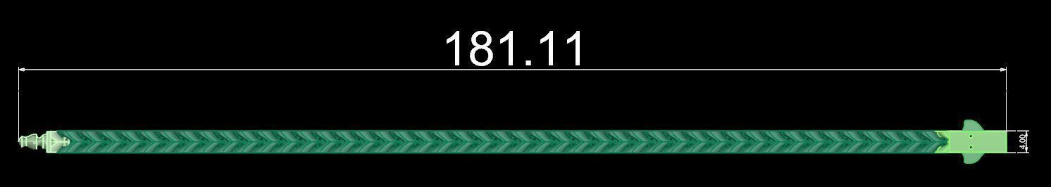 bracelet whit lock 3D print model_2