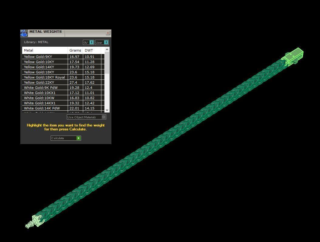 bracelet whit lock 3D print model_4