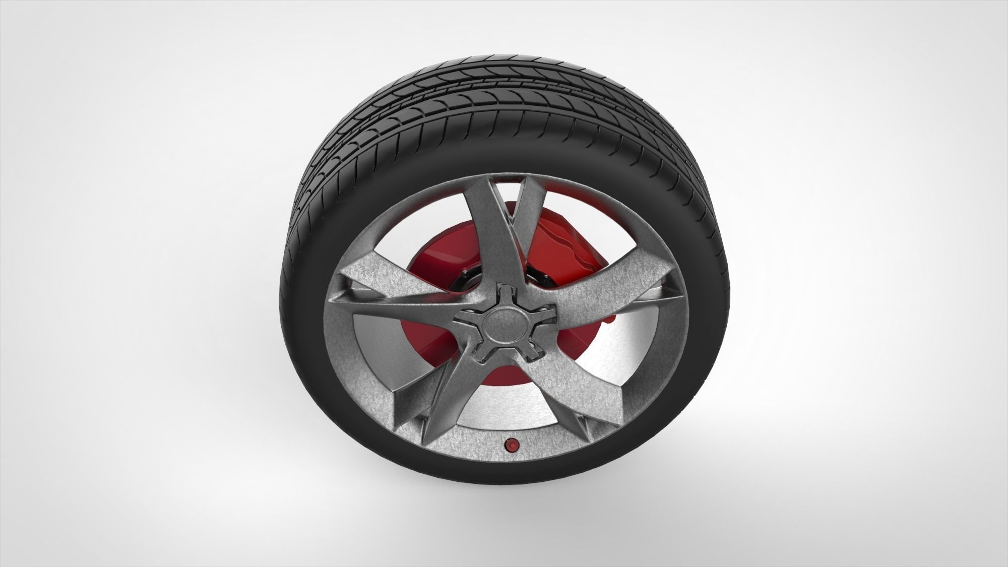 Car tire 3D model_3
