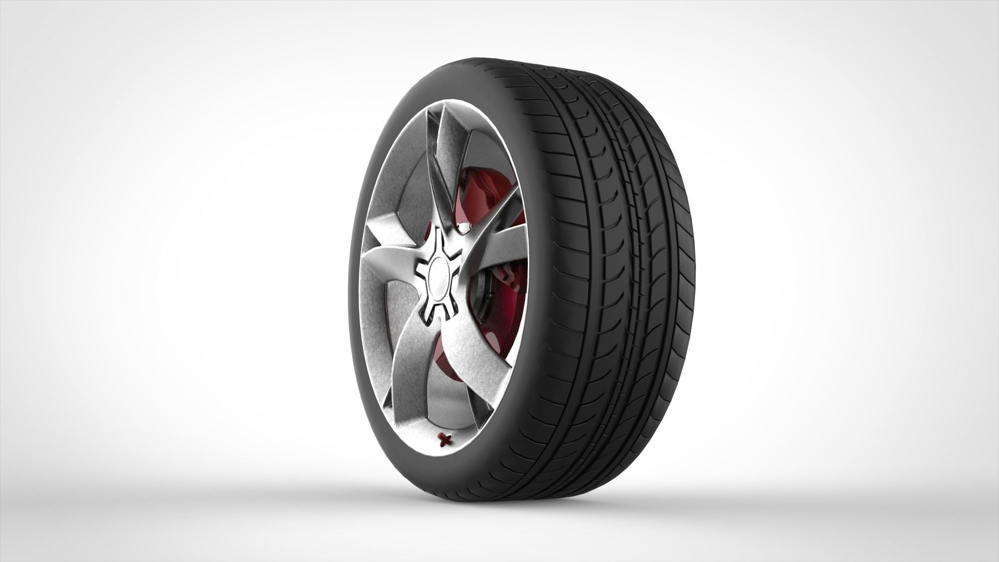 Car tire 3D model_5