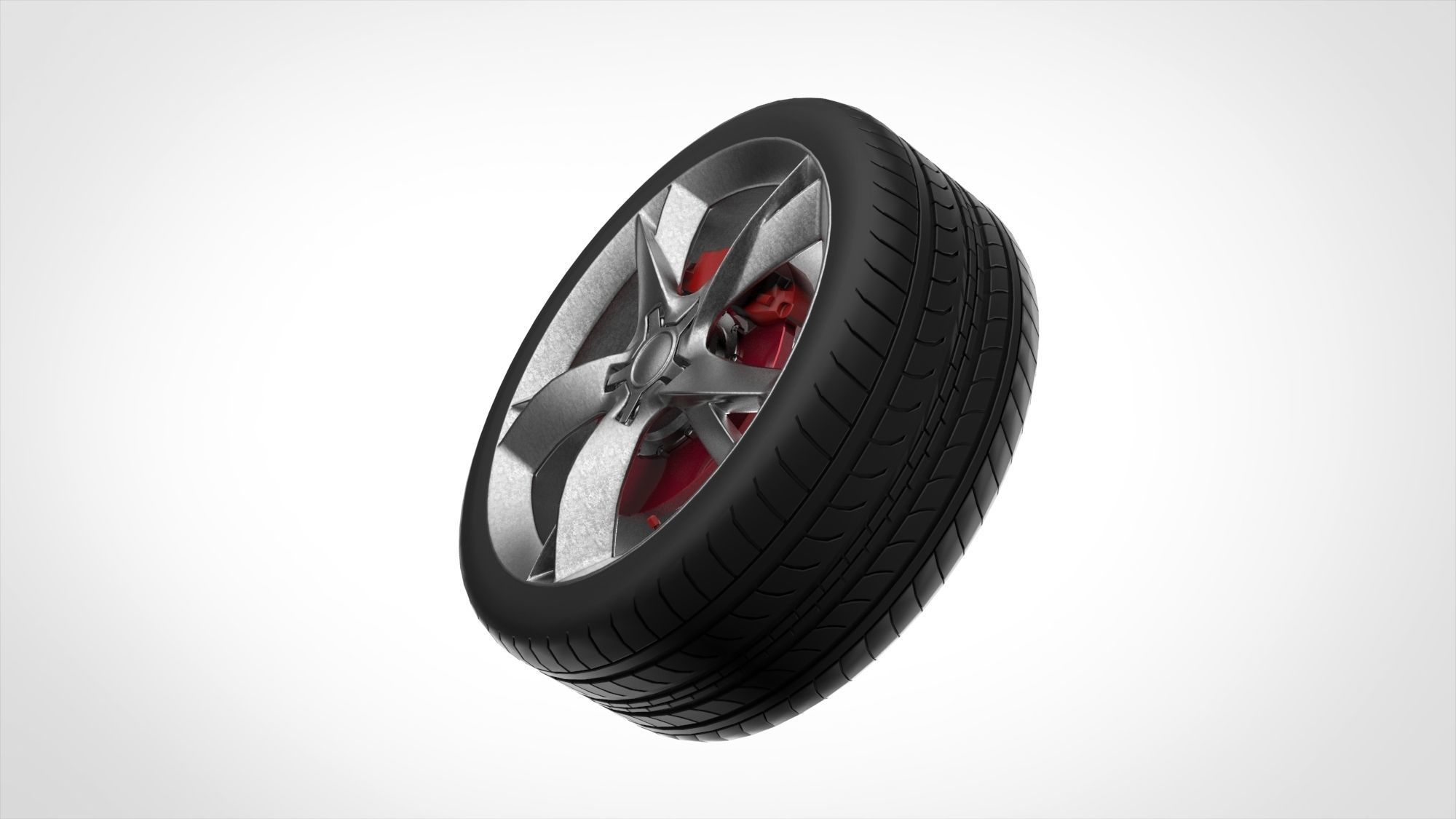 Car tire 3D model_9