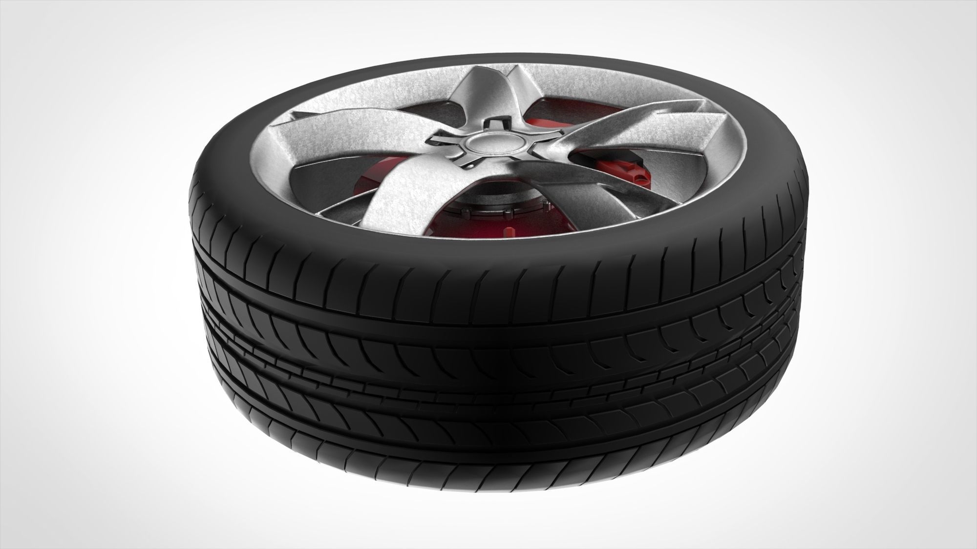 Car tire 3D model_4
