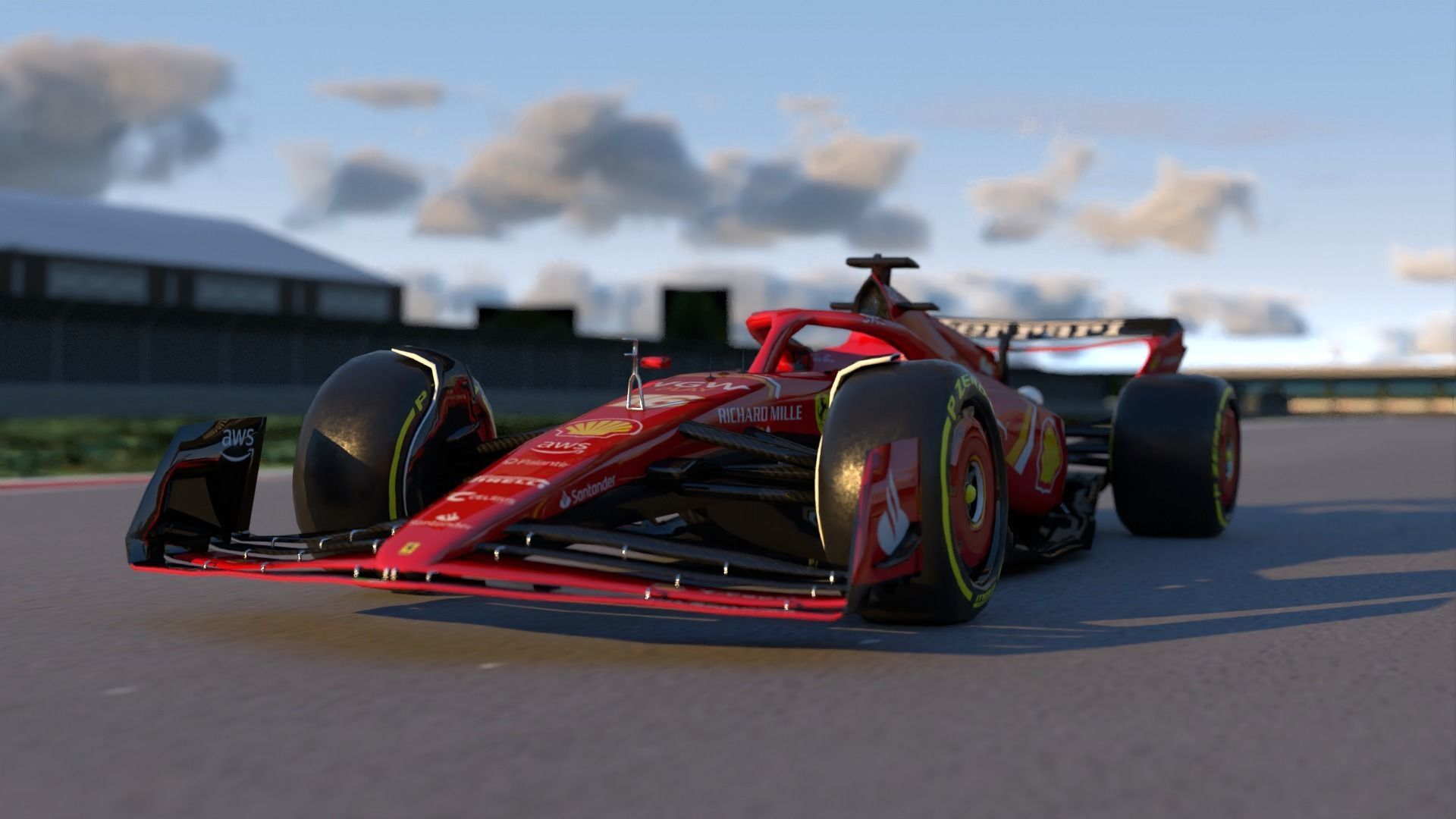 SF-24 Ferrari F1 2024 Low-poly 3D model_17