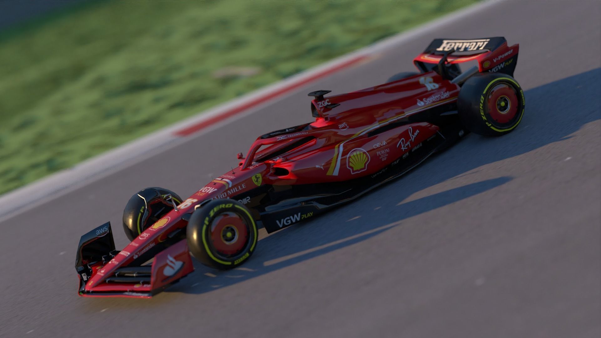 SF-24 Ferrari F1 2024 Low-poly 3D model_18