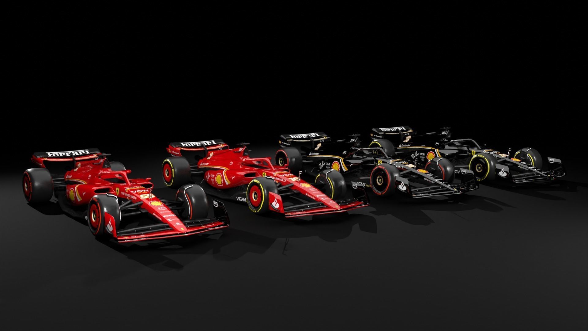 SF-24 Ferrari F1 2024 Low-poly 3D model_20