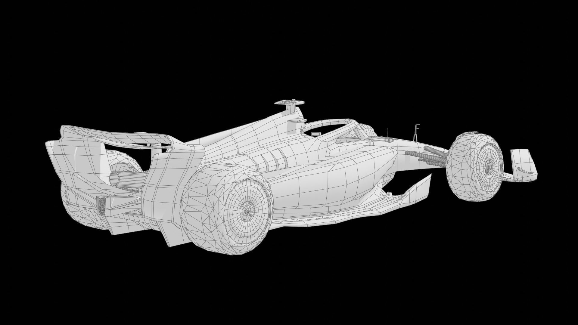 SF-24 Ferrari F1 2024 Low-poly 3D model_15