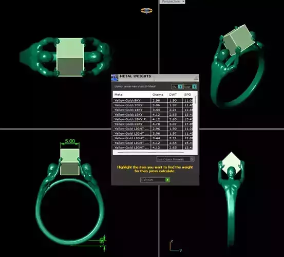 Human ring II FASHION RING II ART RING 