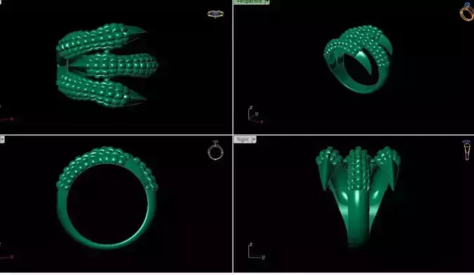 nels ring gold 3D print model