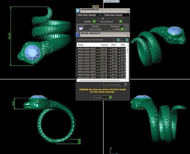 SNAKE RING II  3D print model