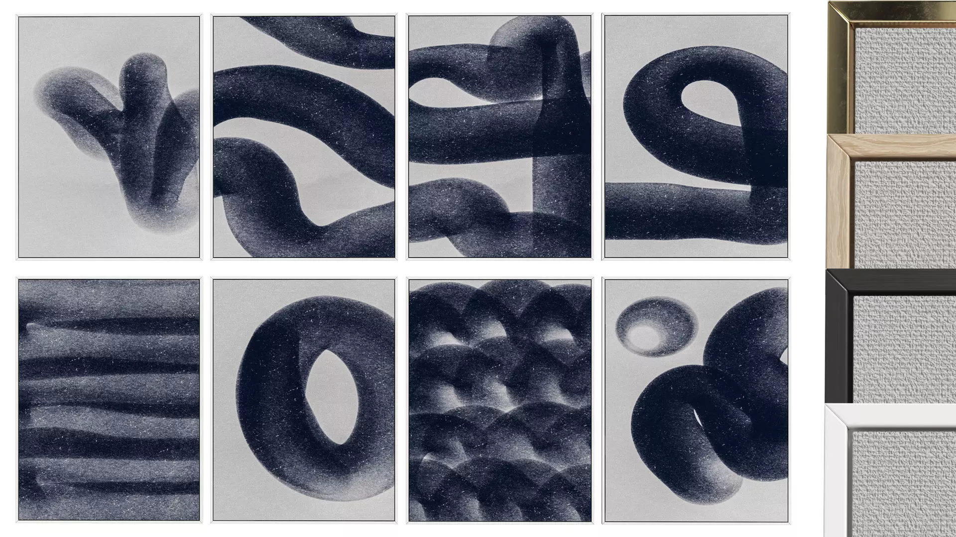 8 Abstract Frames Set 005 3D model_0