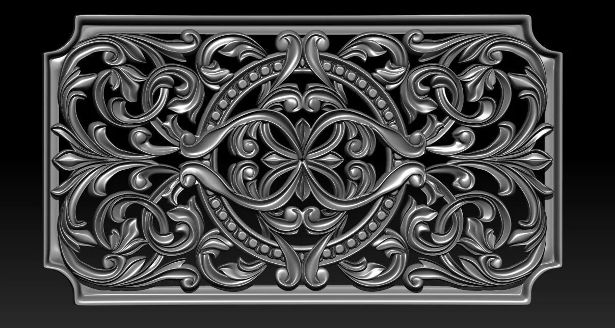 FLORAL DECORATIVE Free 3D print model