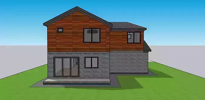 Full Furnished modern House 300 3D model