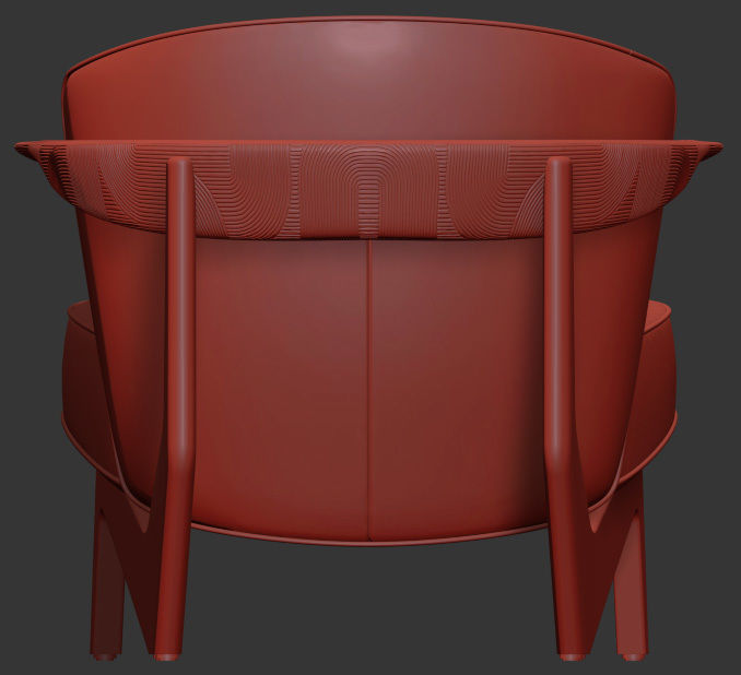 ZANAT SOVA LOUNGE CHAIR 3D MODEL Low-poly 3D model_3