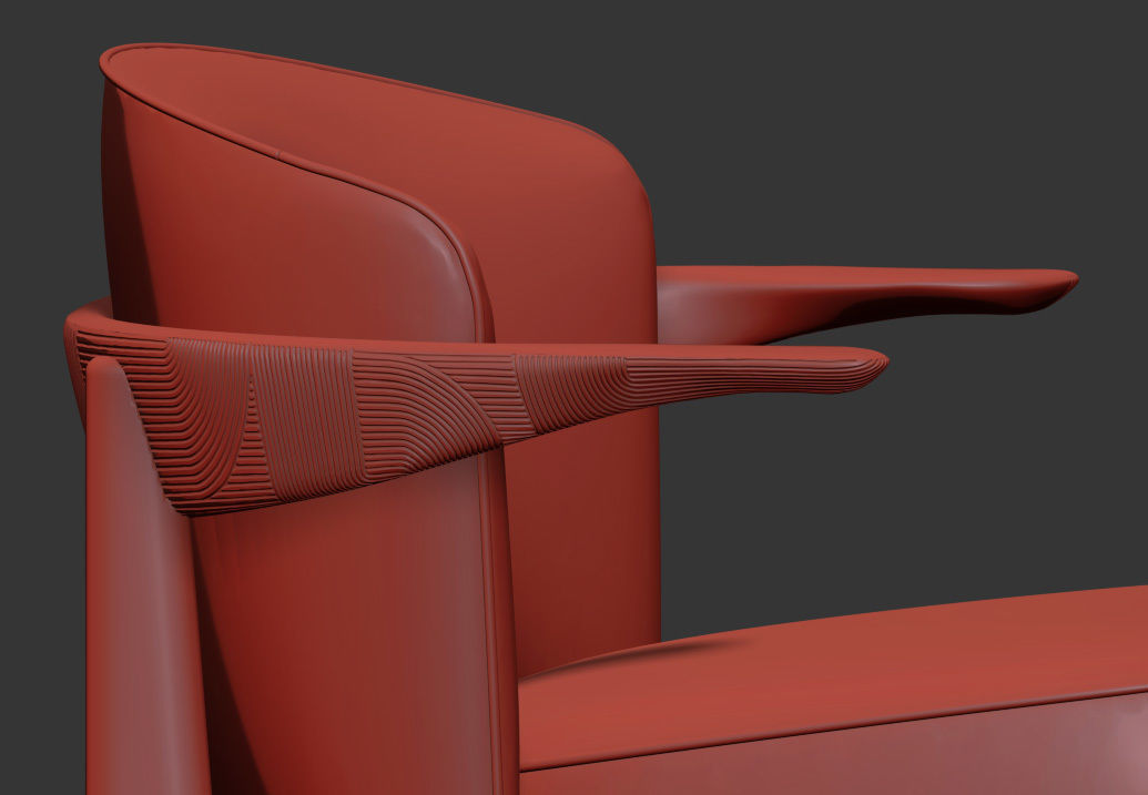 ZANAT SOVA LOUNGE CHAIR 3D MODEL Low-poly 3D model_4