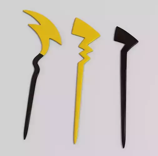 PICHU PIKACHU RAICHU BINYEO HORQUILLA COREA 3D print model