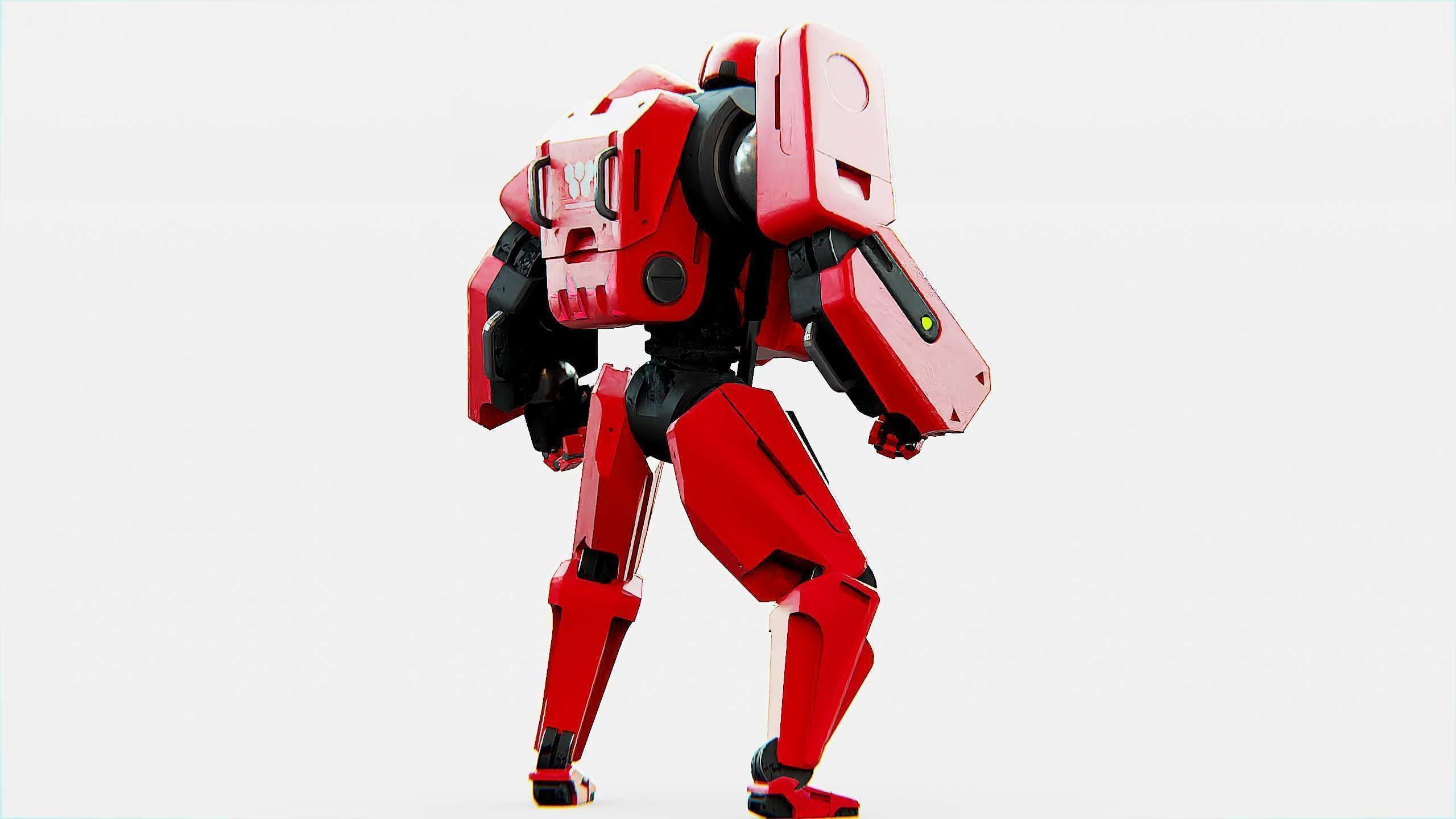 MECHA SOLDIER X Rigged for Unreal Engine - Unity - MIXAMO 3D model_14