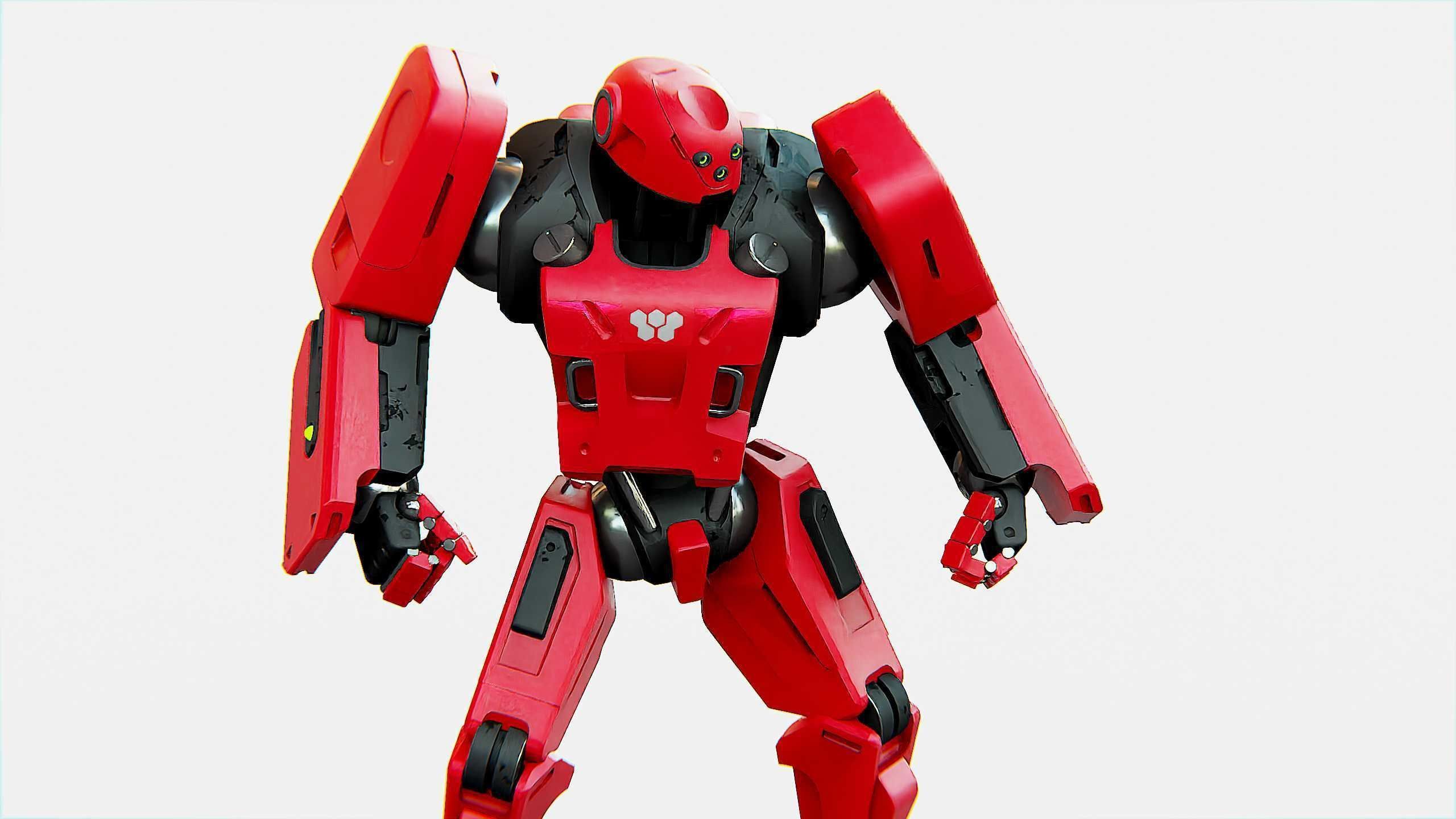 MECHA SOLDIER X Rigged for Unreal Engine - Unity - MIXAMO 3D model_18