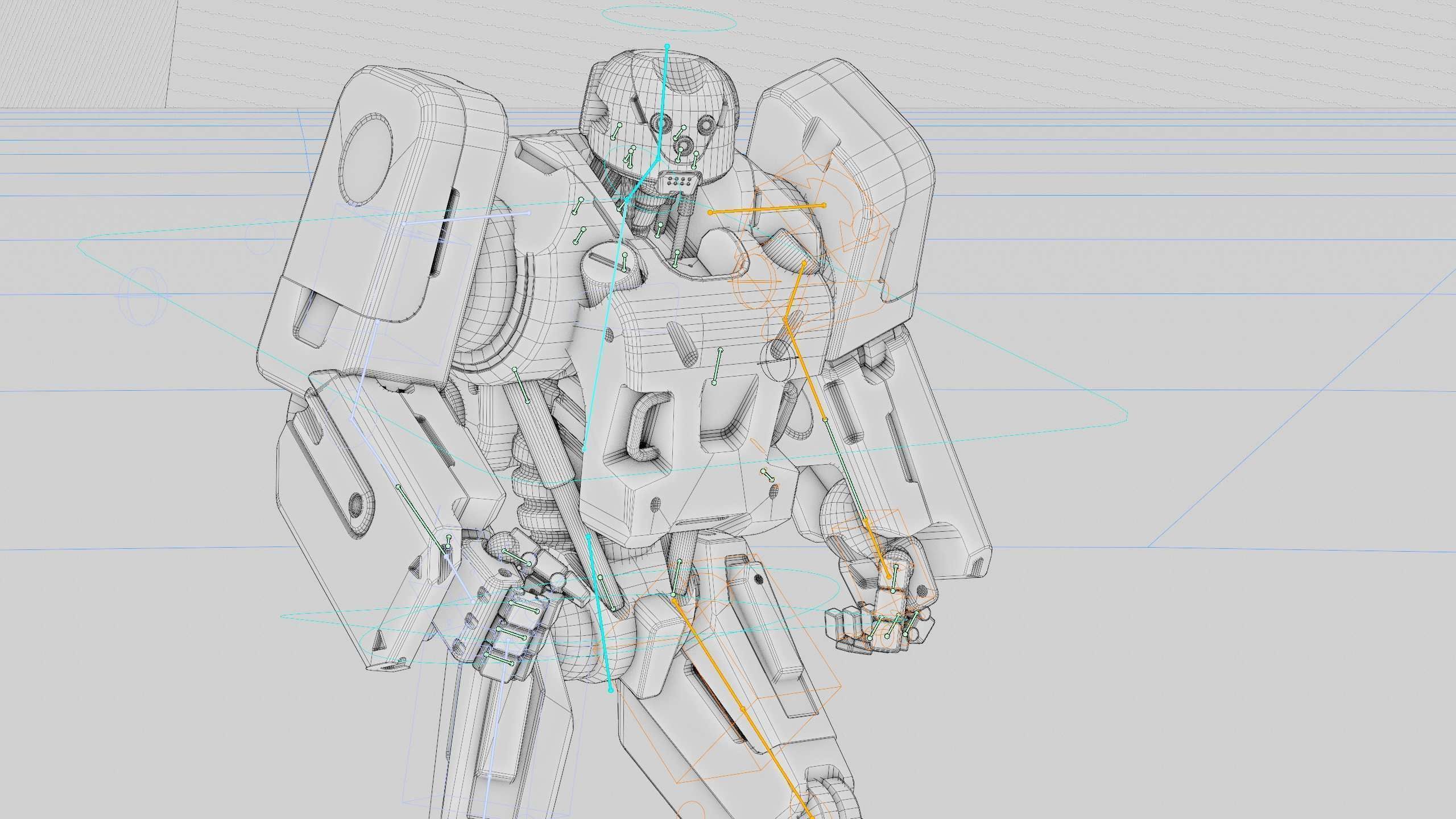 MECHA SOLDIER X Rigged for Unreal Engine - Unity - MIXAMO 3D model_42