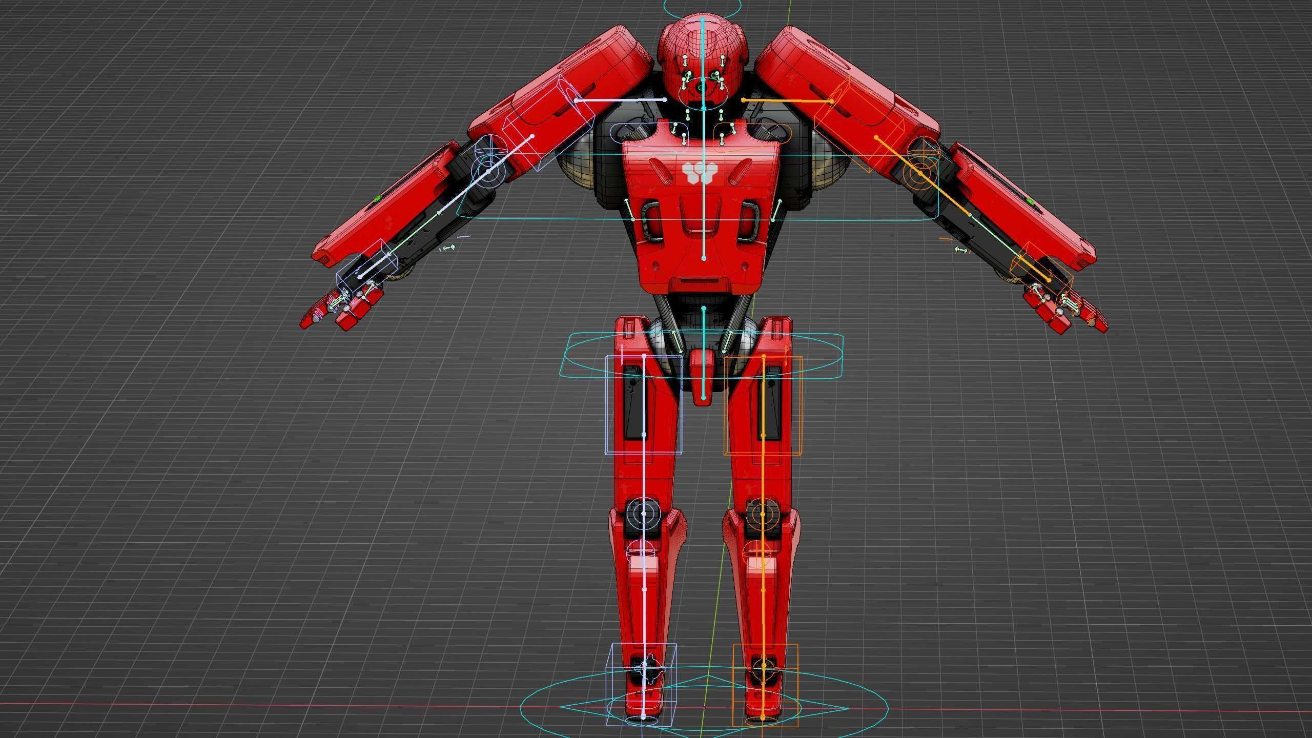MECHA SOLDIER X Rigged for Unreal Engine - Unity - MIXAMO 3D model_39