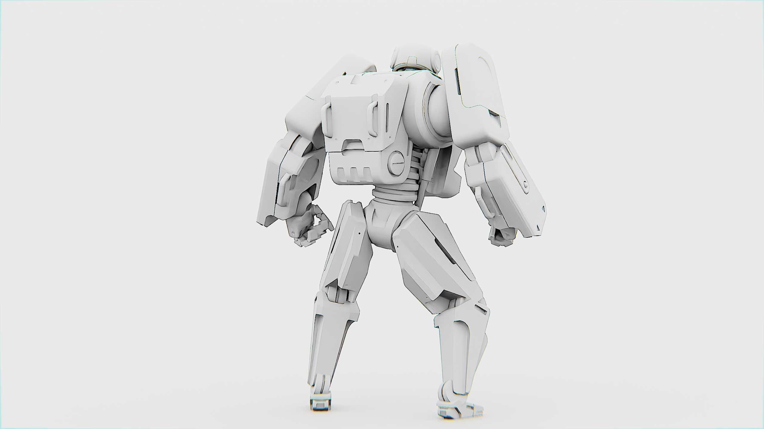 MECHA SOLDIER X Rigged for Unreal Engine - Unity - MIXAMO 3D model_36