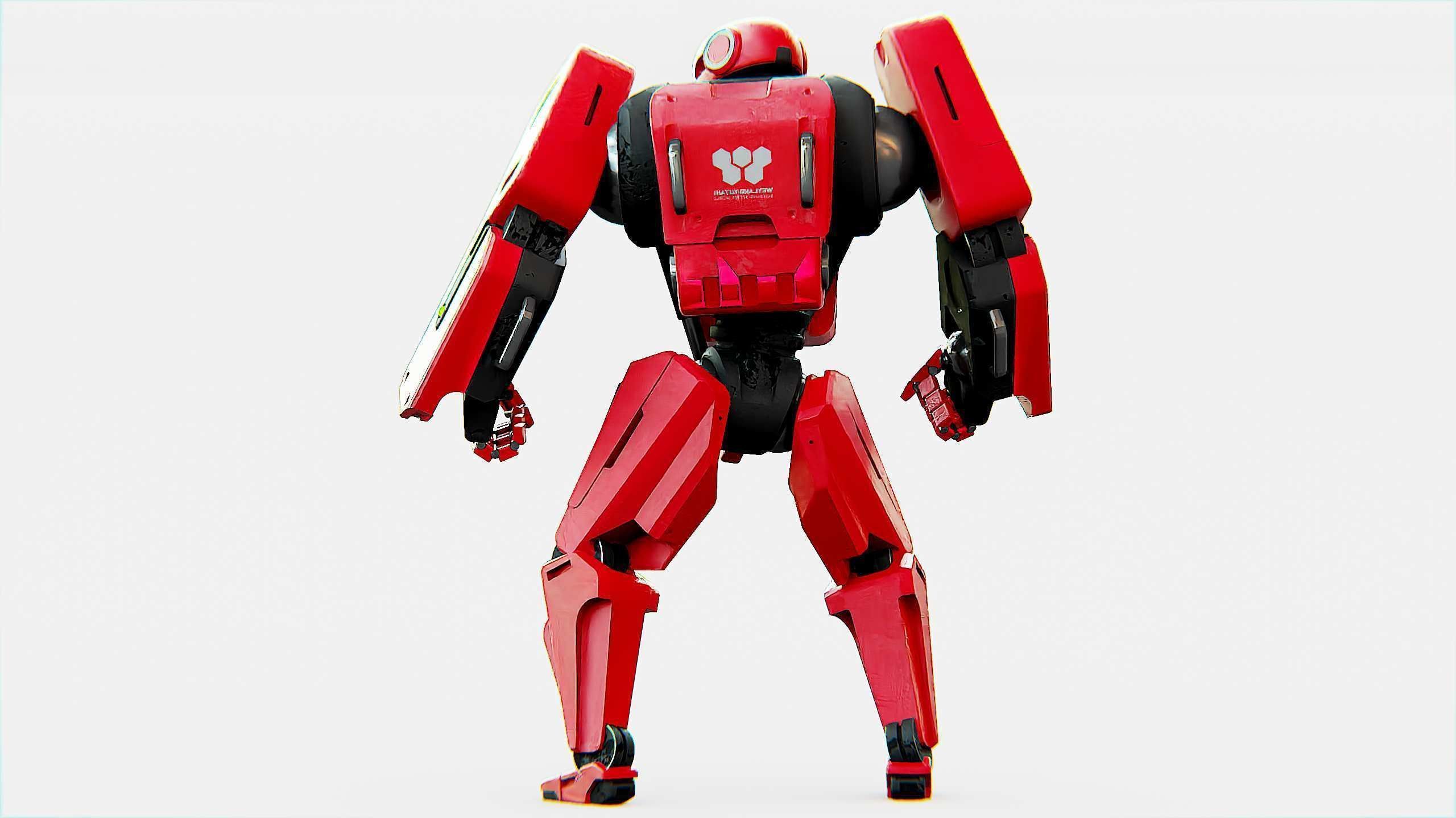 MECHA SOLDIER X Rigged for Unreal Engine - Unity - MIXAMO 3D model_12