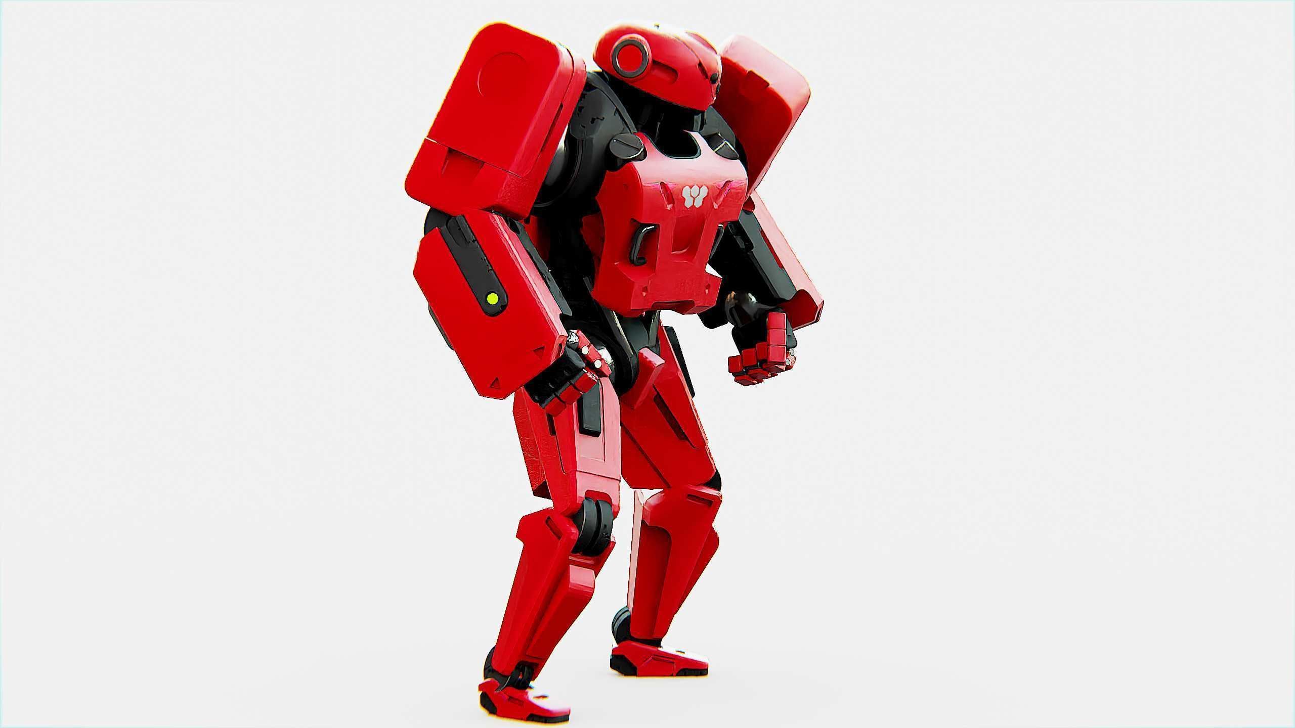 MECHA SOLDIER X Rigged for Unreal Engine - Unity - MIXAMO 3D model_16