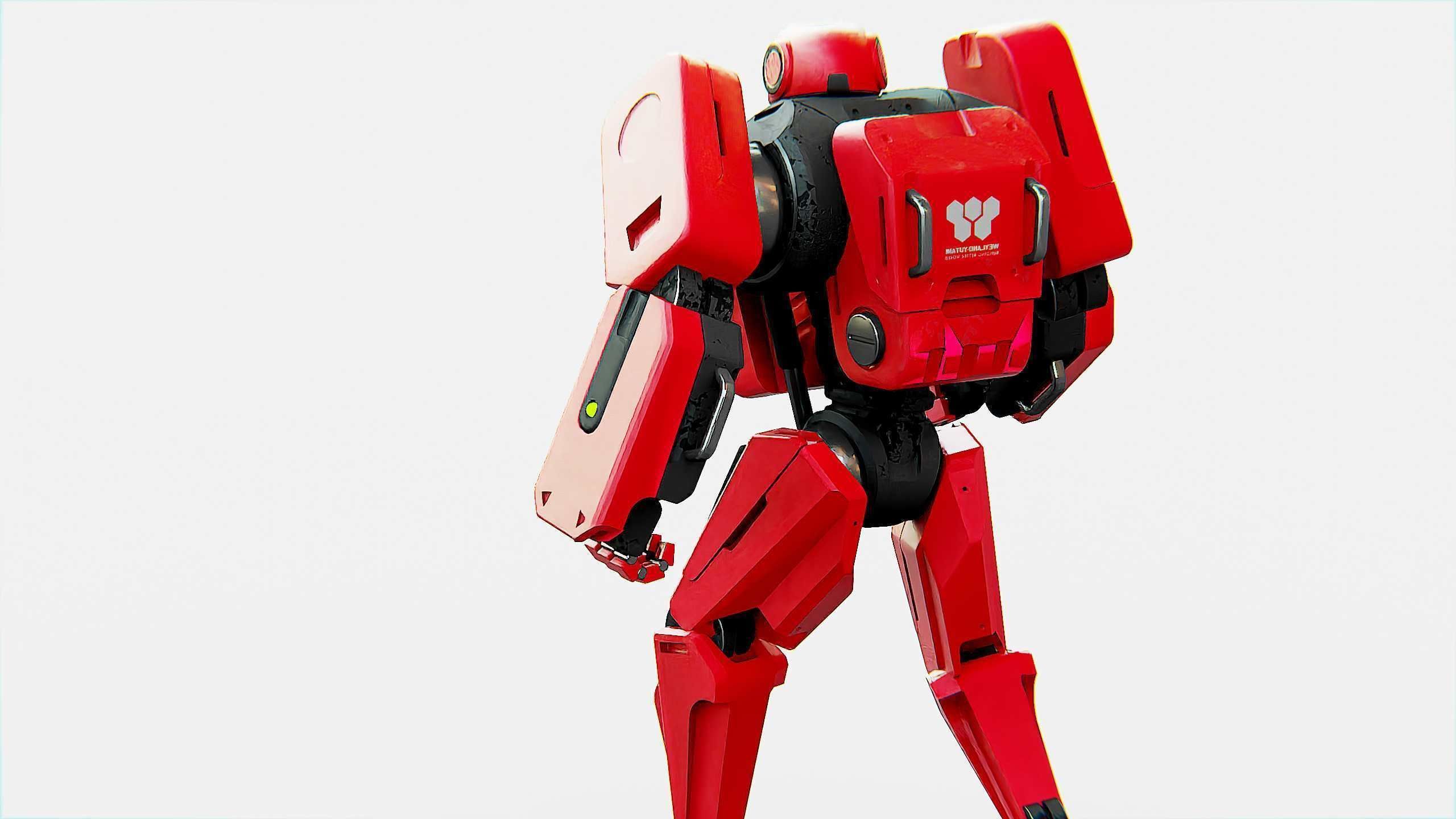 MECHA SOLDIER X Rigged for Unreal Engine - Unity - MIXAMO 3D model_30