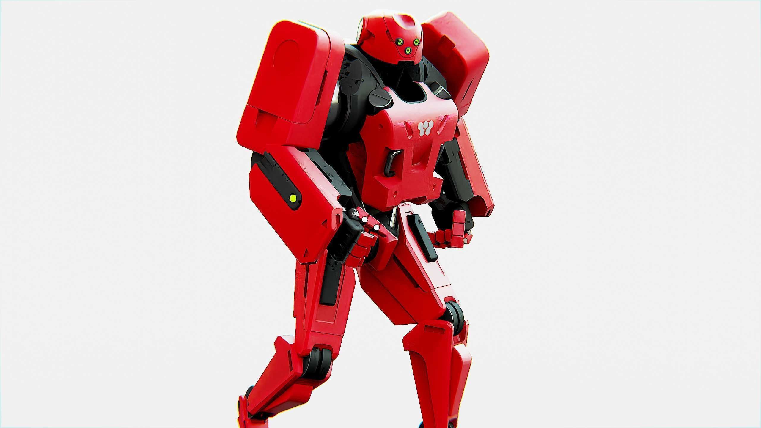 MECHA SOLDIER X Rigged for Unreal Engine - Unity - MIXAMO 3D model_28