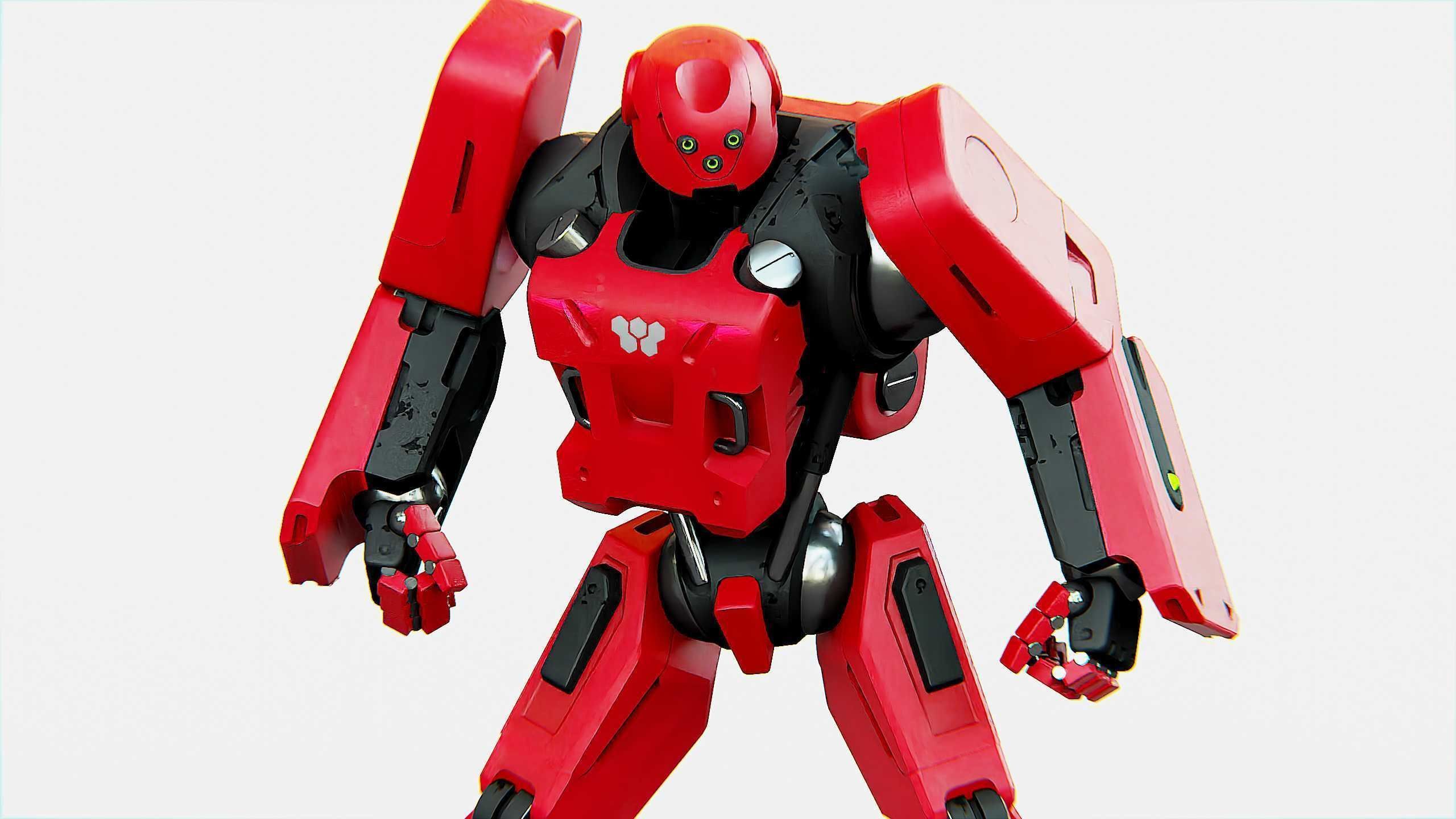 MECHA SOLDIER X Rigged for Unreal Engine - Unity - MIXAMO 3D model_19